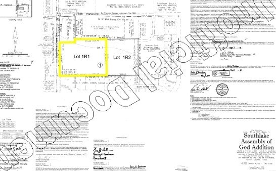 101 E Highland St, Southlake, TX for sale Plat Map- Image 1 of 1