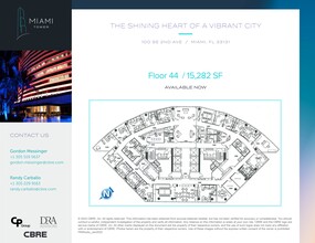 100 SE 2nd St, Miami, FL for lease Site Plan- Image 1 of 1