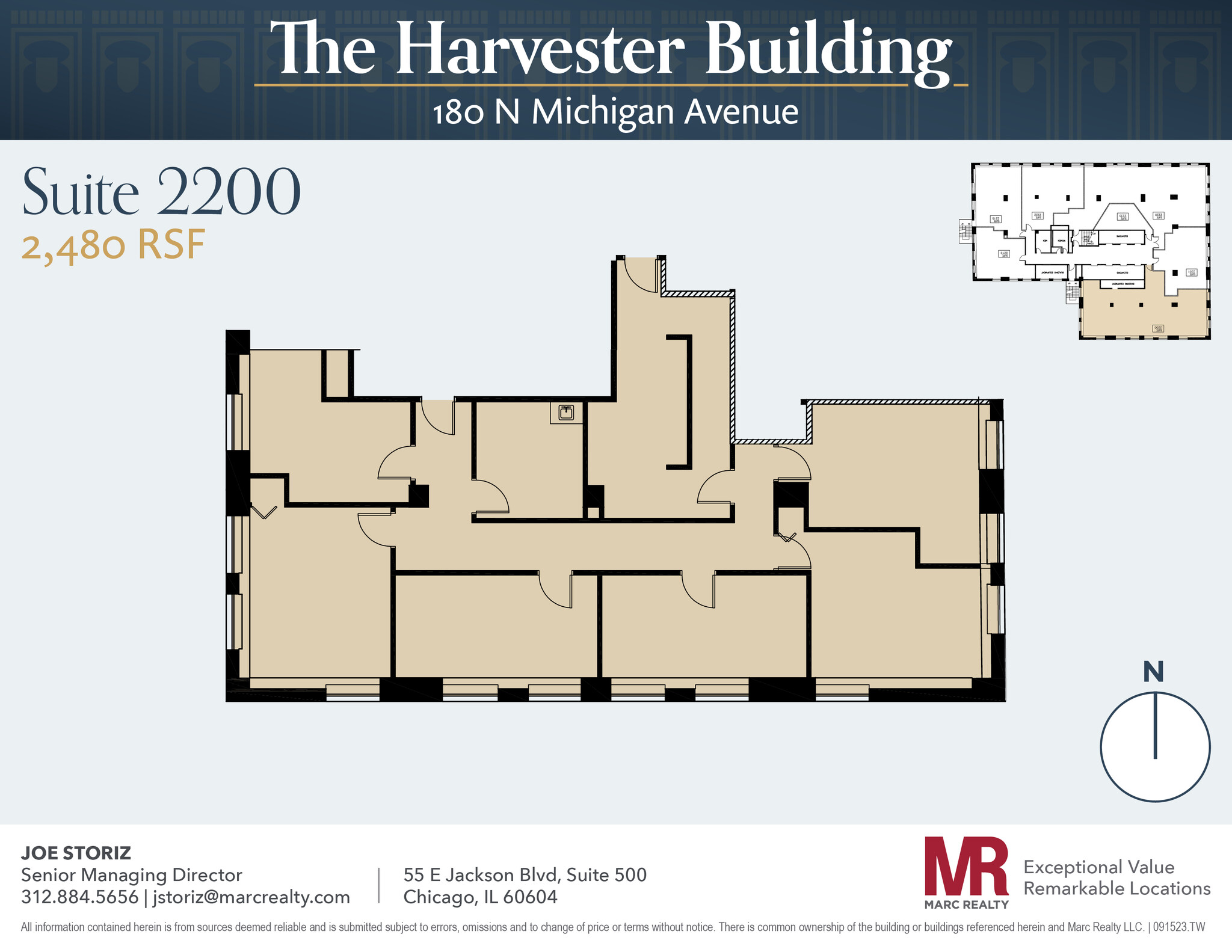 180 N Michigan Ave, Chicago, IL for lease Floor Plan- Image 1 of 8