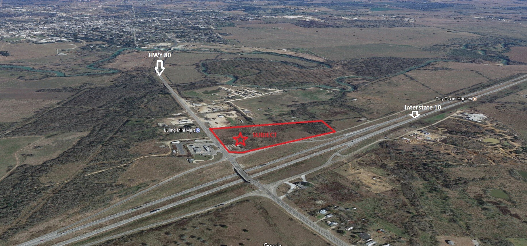E INTERSTATE 10, Luling, TX for sale Aerial- Image 1 of 1