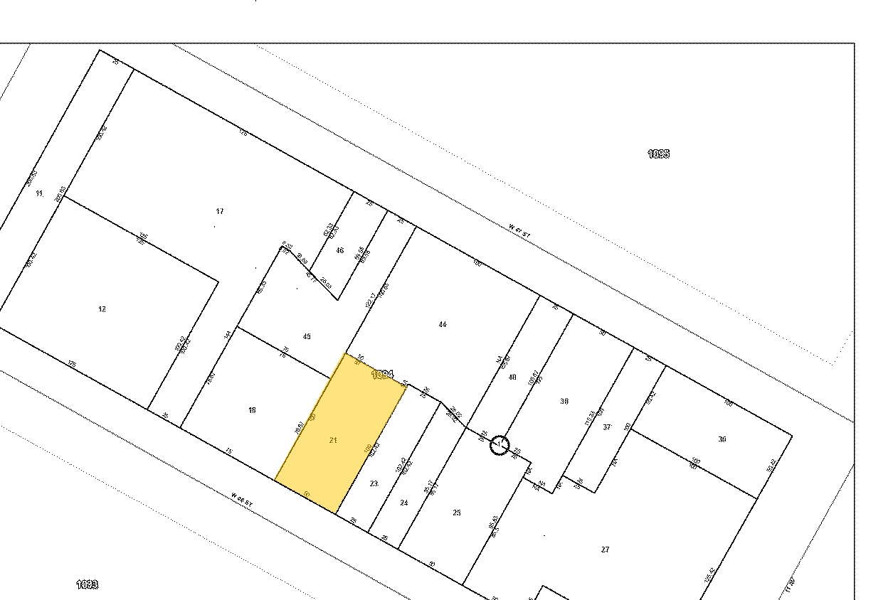 617 W 46th St, New York, NY for sale Plat Map- Image 1 of 1