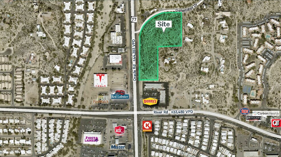 SE Oracle Rd & Genematas Dr, Tucson, AZ for sale - Building Photo - Image 1 of 2