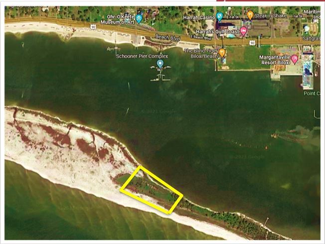 Deer Island, Biloxi, MS for sale Aerial- Image 1 of 2