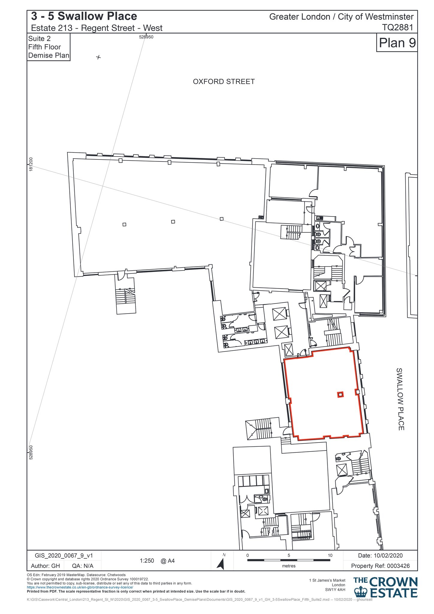 5 Swallow Pl, London for lease Site Plan- Image 1 of 6