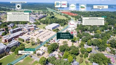 810 University Pky, Natchitoches, LA - AERIAL  map view