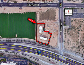 NWC I-10 & Bullard Ave, Goodyear, AZ - aerial  map view