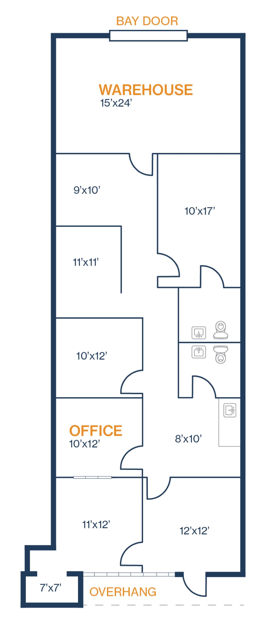 17449-17497 Village Green Dr, Houston, TX for lease Floor Plan- Image 1 of 1