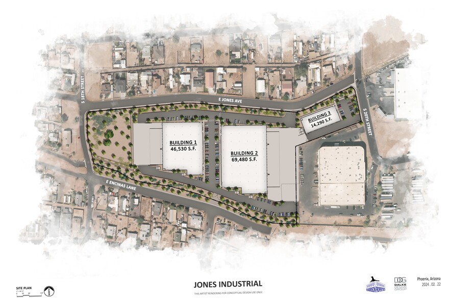 1900 Encinas ln, Phoenix, AZ for lease - Site Plan - Image 2 of 3