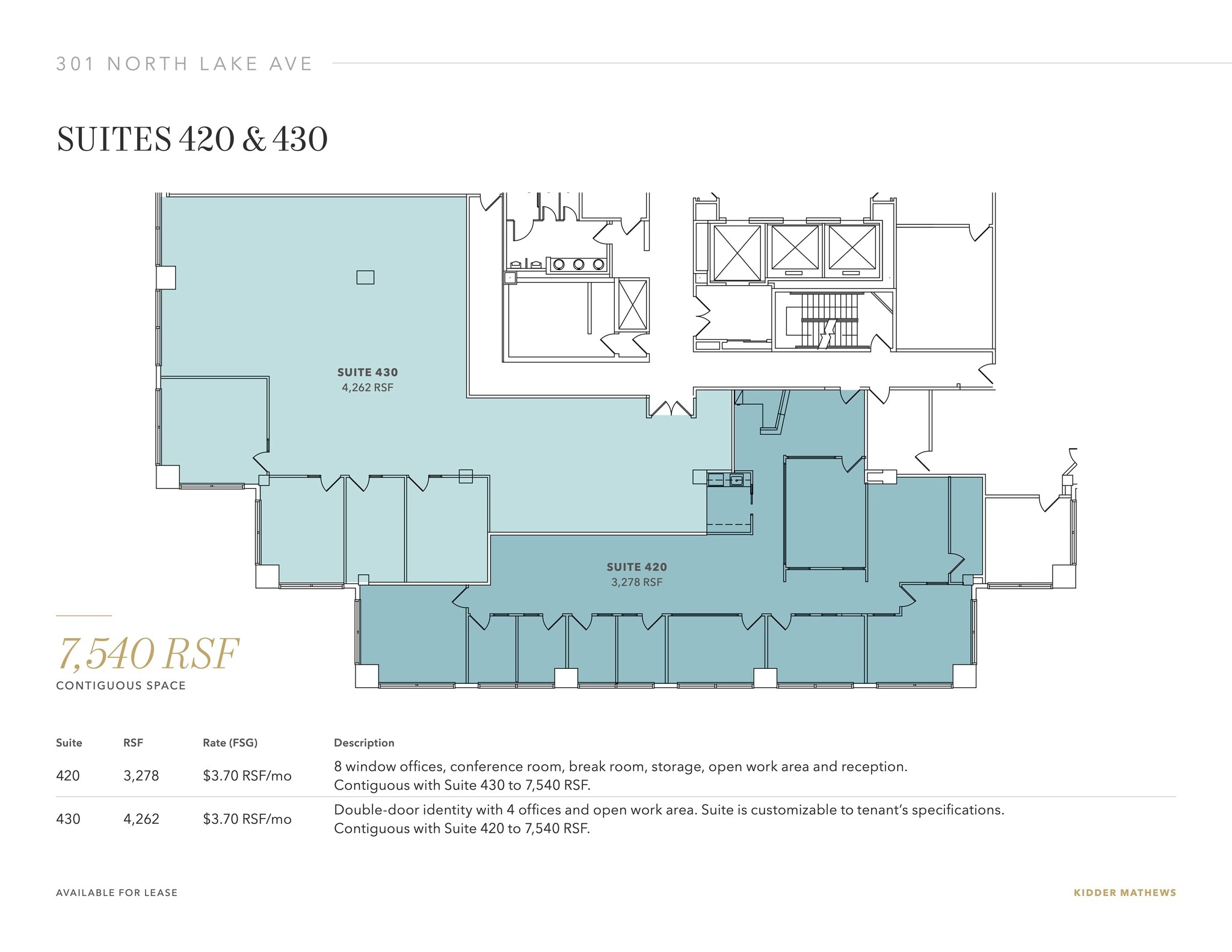 301 N Lake Ave, Pasadena, CA for lease Floor Plan- Image 1 of 1