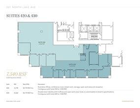 301 N Lake Ave, Pasadena, CA for lease Floor Plan- Image 1 of 1