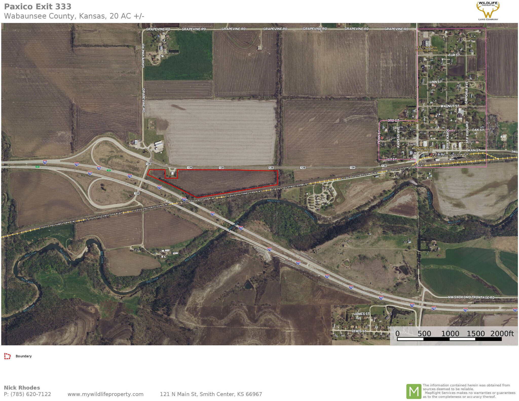 Kansas 138, Paxico, Kansas, USA, Paxico, KS 66526 I70 / Exit 333