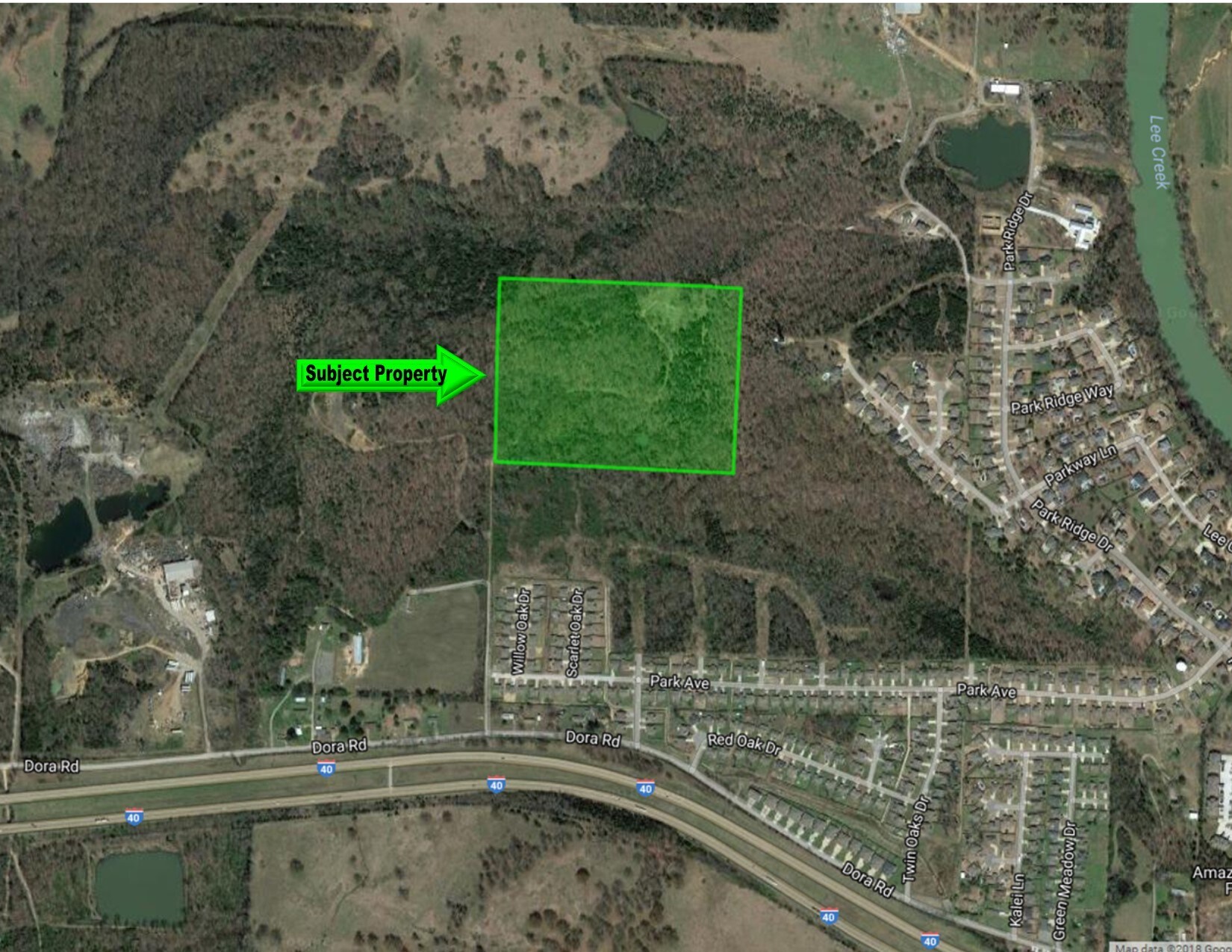 31 Acres, Van Buren, AR for sale Aerial- Image 1 of 1