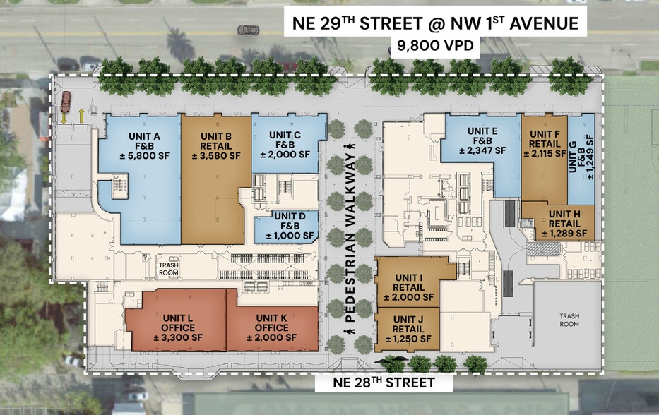 50 NE 29th St, Miami, FL for lease - Floor Plan - Image 3 of 7