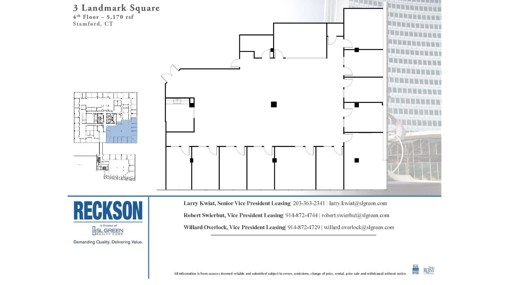 1 Landmark Sq, Stamford, CT for lease Floor Plan- Image 1 of 1