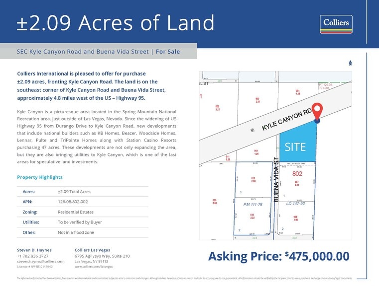 Kyle Canyon Rd, Las Vegas, NV for sale - Building Photo - Image 2 of 3