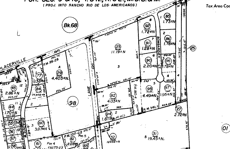 Old Placerville Rd Ln, Sacramento, CA for sale - Plat Map - Image 2 of 2