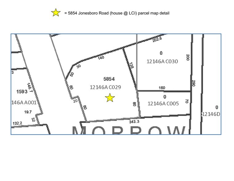 5854 Jonesboro Rd, Morrow, GA for lease - Site Plan - Image 1 of 6