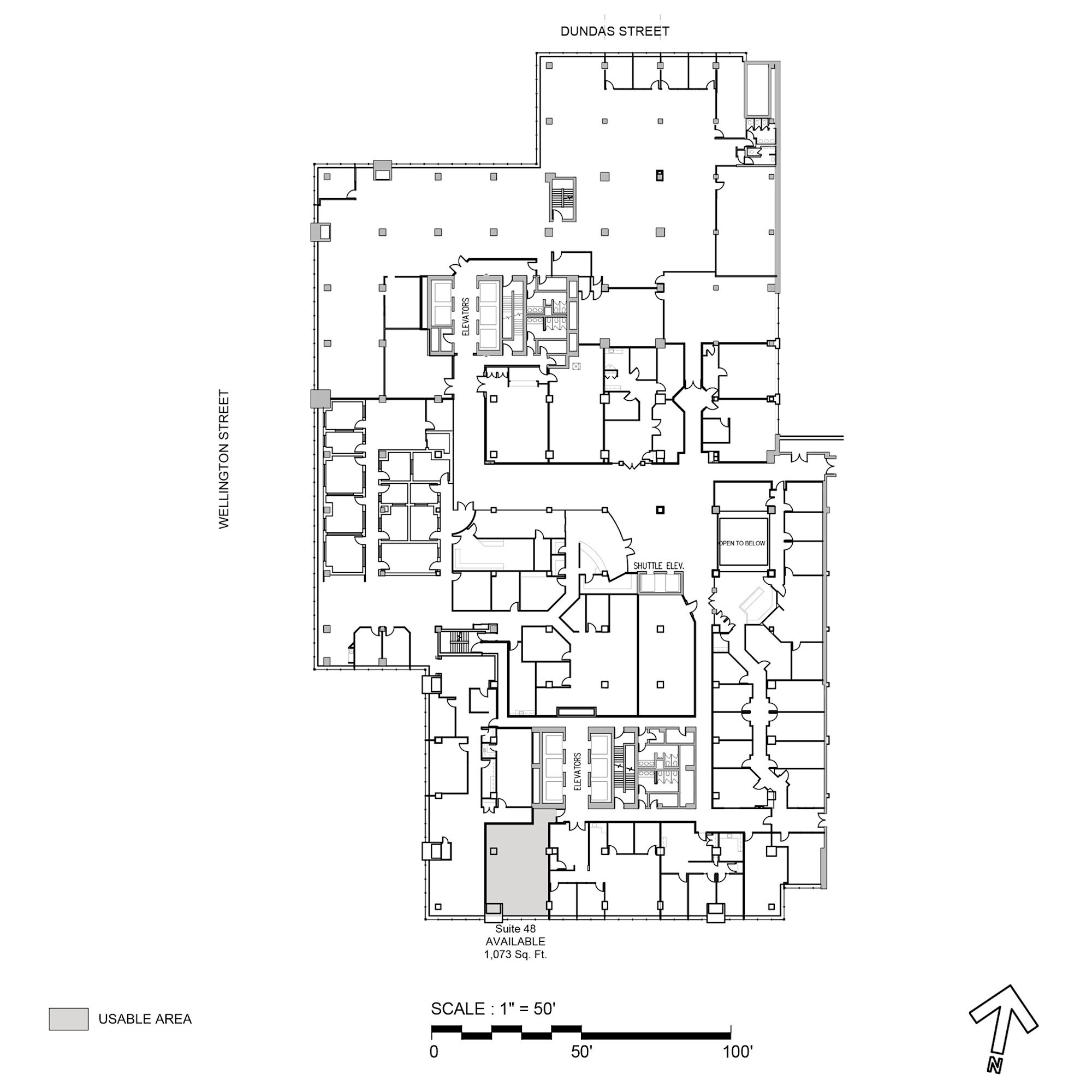 380 Wellington St, London, ON for lease Floor Plan- Image 1 of 1
