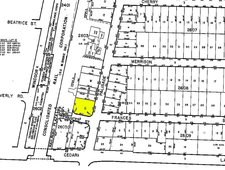 822 Palisade Ave, Teaneck, NJ for sale - Plat Map - Image 2 of 3