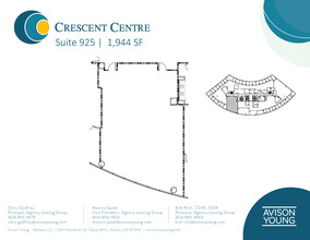 100 Crescent Center Pky, Tucker, GA for lease Floor Plan- Image 1 of 3