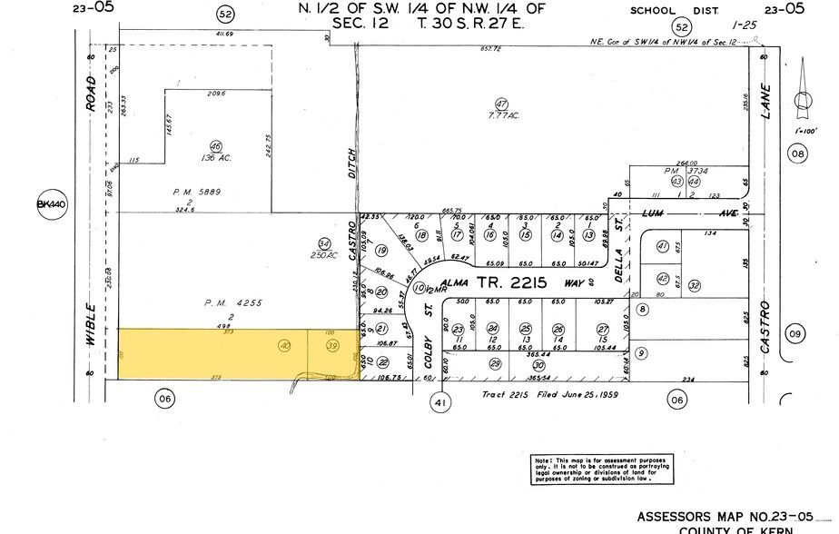 2310 Wible Rd, Bakersfield, CA for sale - Plat Map - Image 3 of 27