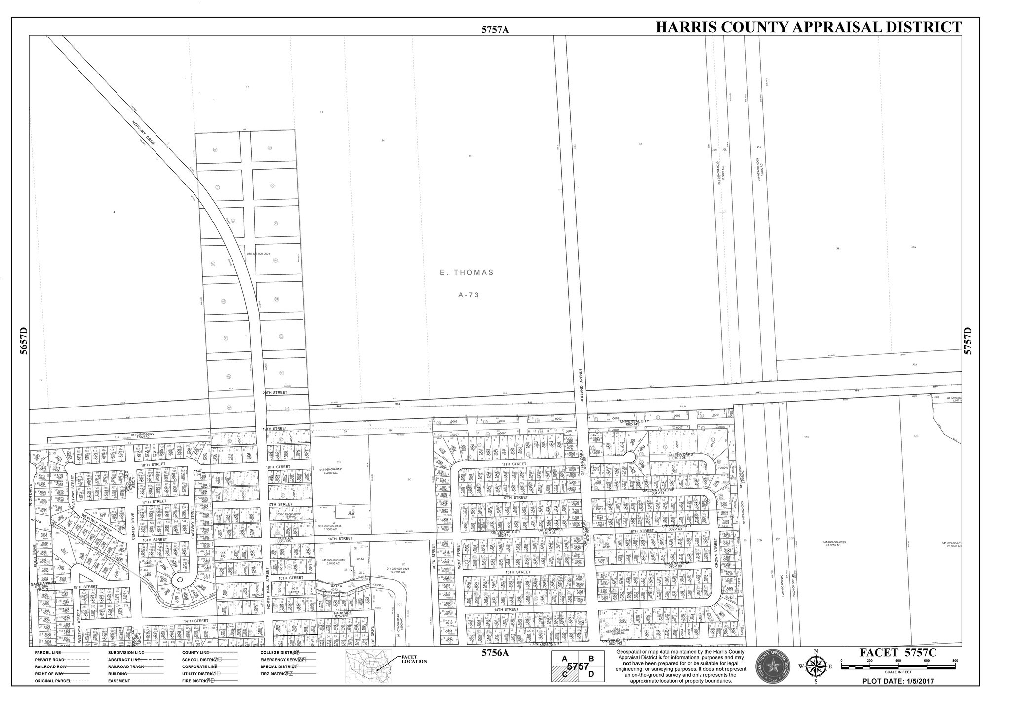 1401 Holland Ave, Galena Park, TX for sale Plat Map- Image 1 of 1
