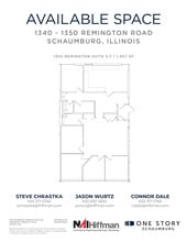 1305 Remington Rd, Schaumburg, IL for lease Floor Plan- Image 1 of 2