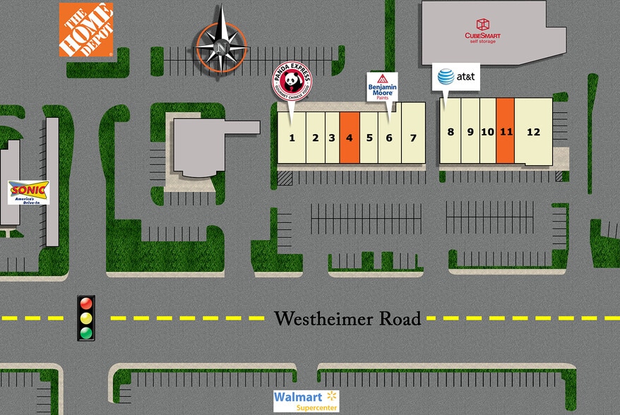 8350-8366 Westheimer Rd, Houston, TX for lease - Site Plan - Image 2 of 2