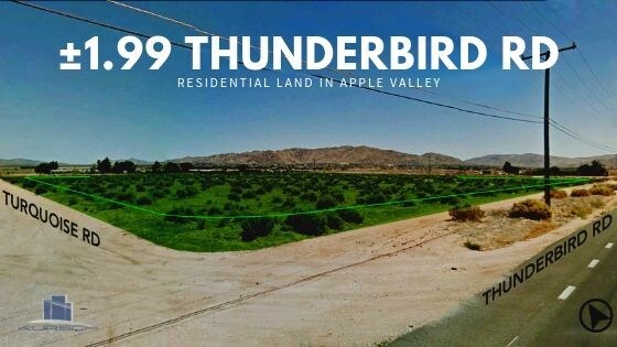 Thunderbird Rd, Apple Valley, CA for sale Primary Photo- Image 1 of 1