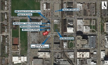 864 N Orleans St, Chicago, IL - AERIAL map view - Image1