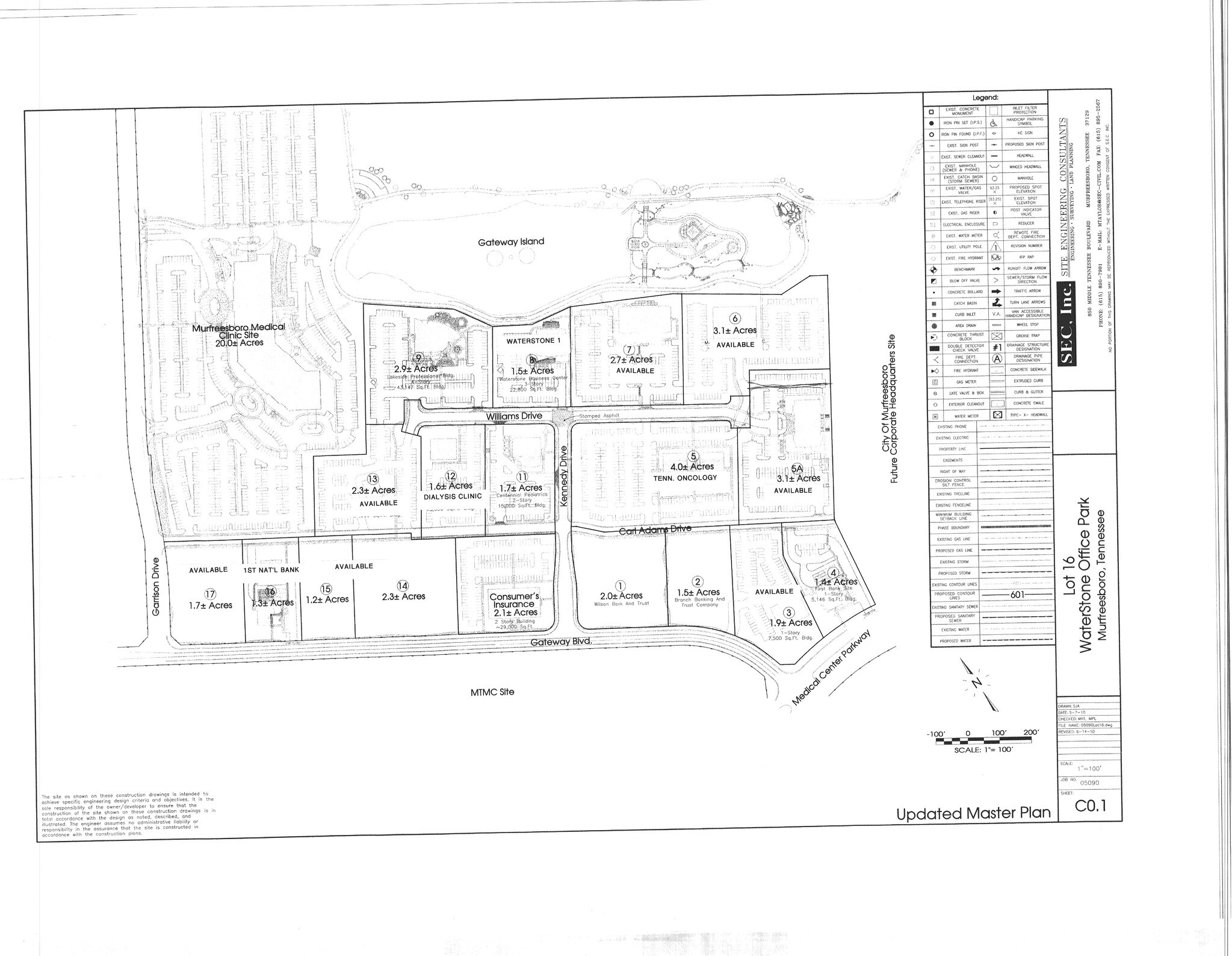 Gateway Blvd, Murfreesboro, TN for sale Site Plan- Image 1 of 1