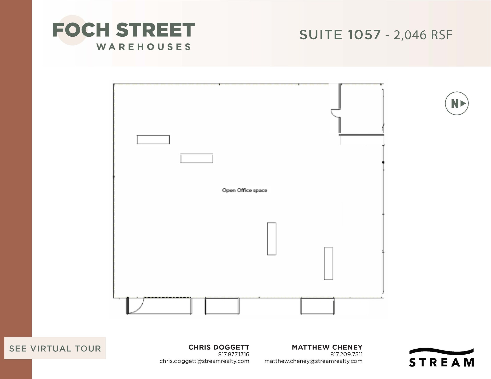 821-1075 Foch St, Fort Worth, TX for lease Floor Plan- Image 1 of 1