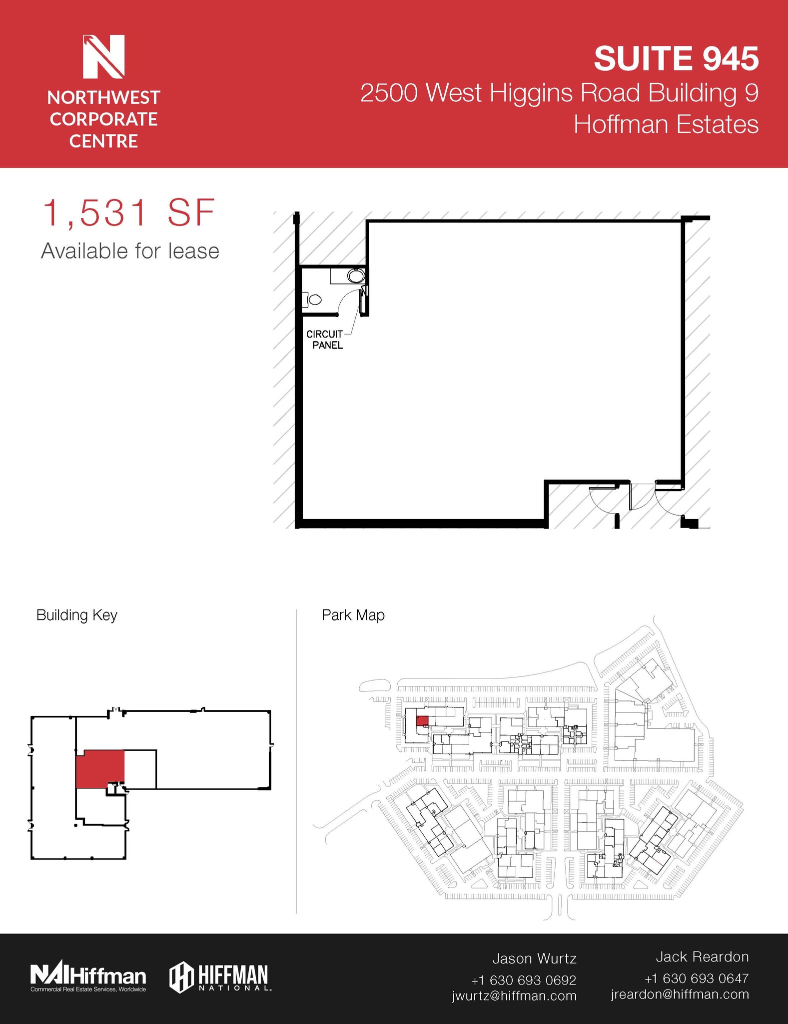 2500 W Higgins Rd, Hoffman Estates, IL for lease Floor Plan- Image 1 of 1