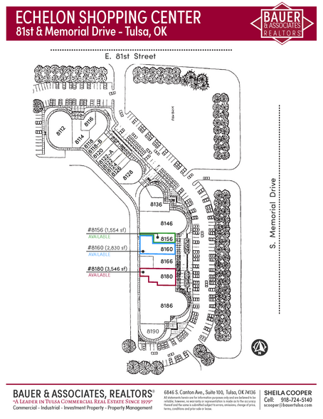 8136-8190 S Memorial Dr, Tulsa, OK for lease - Site Plan - Image 3 of 14