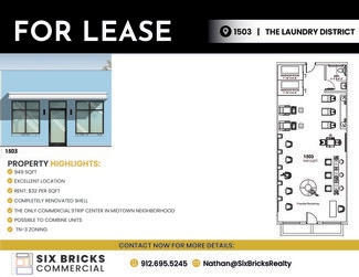 More details for 1501-1509 Paulsen St, Savannah, GA - Office/Retail for Lease
