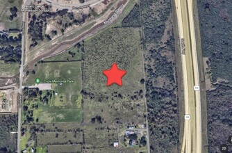 CR 85 & Croix Pky, Manvel, TX - aerial  map view