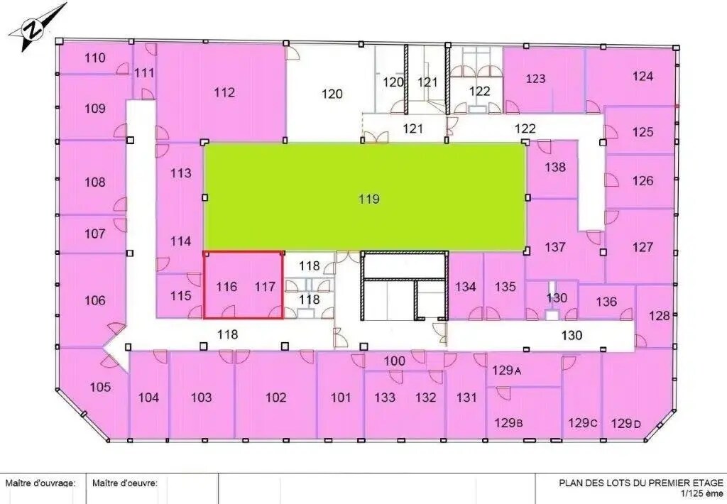 Office in Rueil-Malmaison for lease Floor Plan- Image 1 of 23