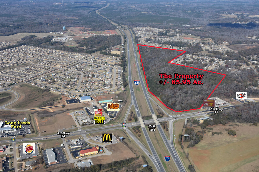 85.95 Acres NE Corner Of I-65 & AL Hwy 14 Hwy, Millbrook, AL for sale - Building Photo - Image 3 of 8