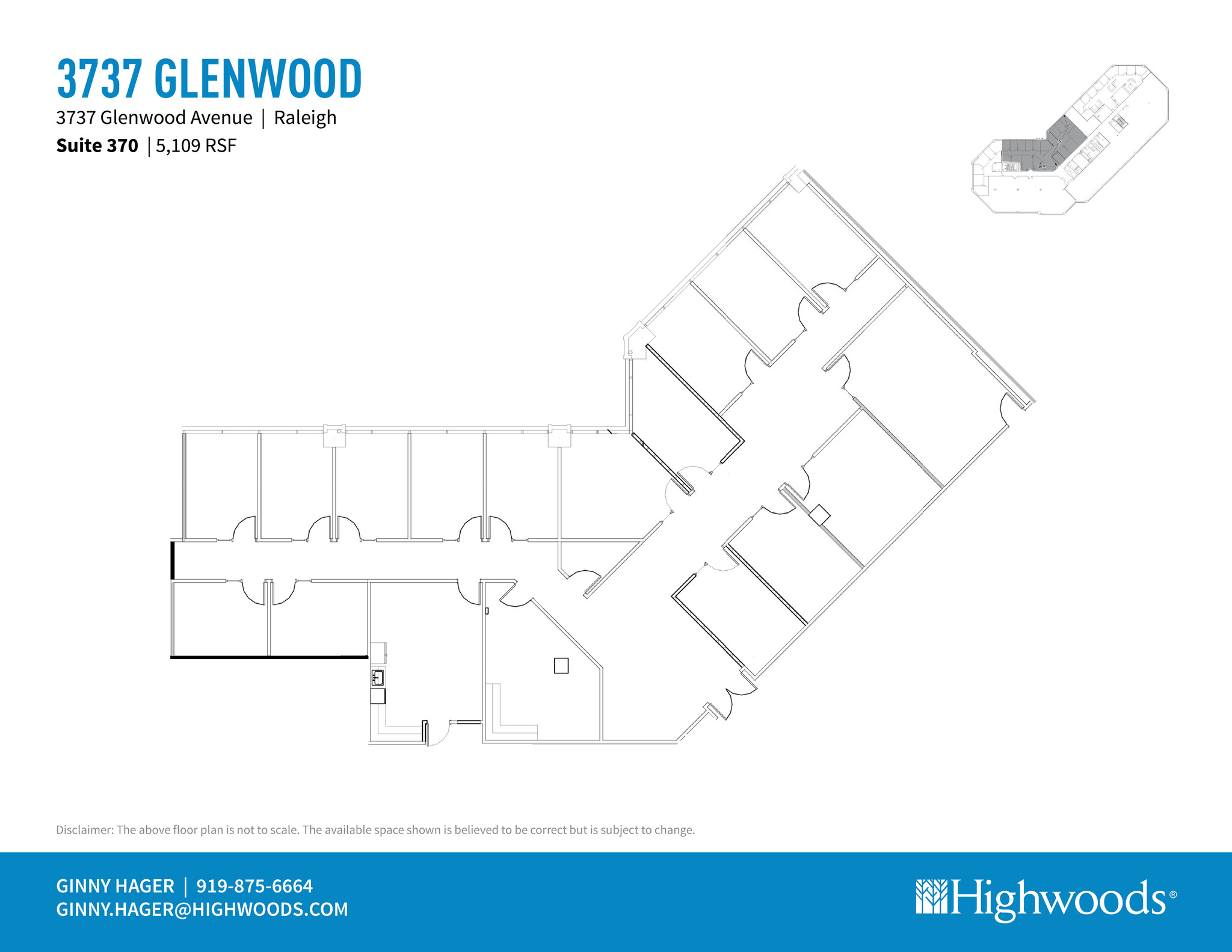 3737 Glenwood Ave, Raleigh, NC for lease Floor Plan- Image 1 of 7