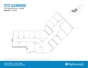 3737 Glenwood Ave, Raleigh, NC for lease Floor Plan- Image 1 of 7