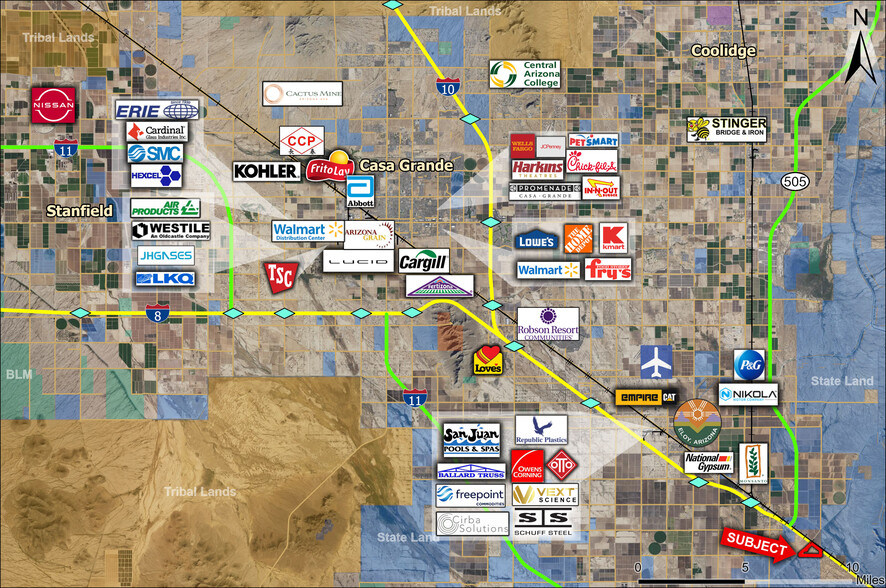 Interstate 10, Eloy, AZ for sale - Aerial - Image 3 of 4