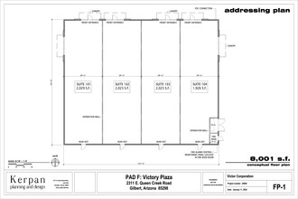 2343 E Queen Creek, Gilbert, AZ for lease Floor Plan- Image 2 of 2