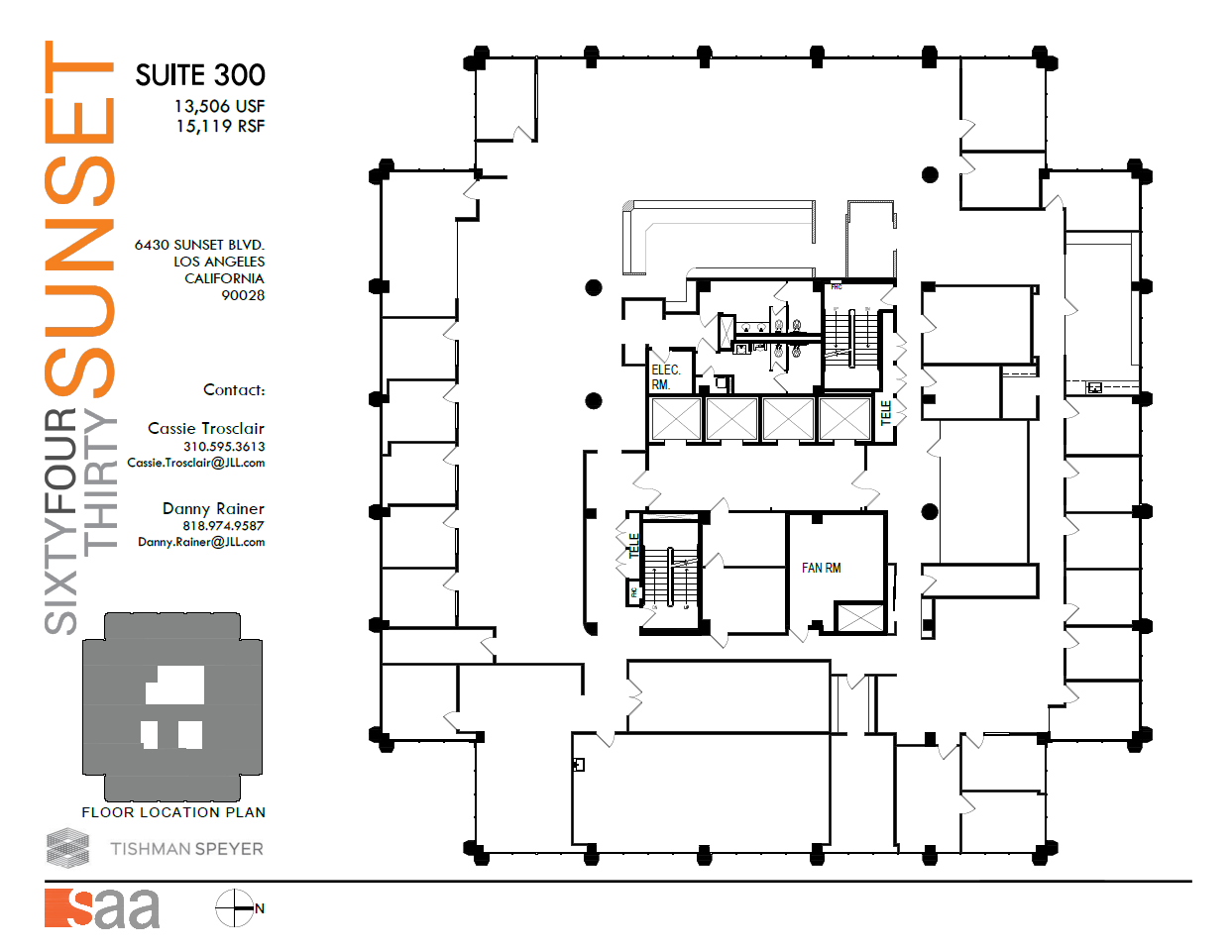 6430 W Sunset Blvd, Los Angeles, CA for lease Floor Plan- Image 1 of 1