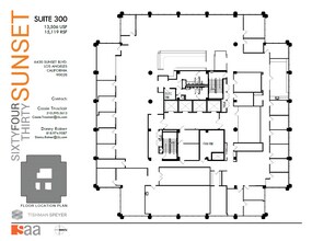 6430 W Sunset Blvd, Los Angeles, CA for lease Floor Plan- Image 1 of 1