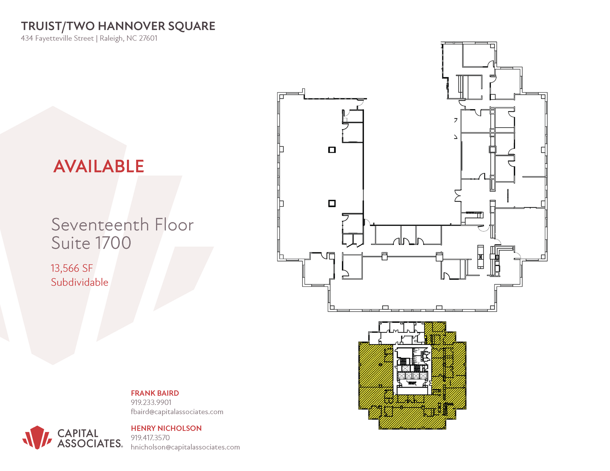 434 Fayetteville St, Raleigh, NC for lease Floor Plan- Image 1 of 1