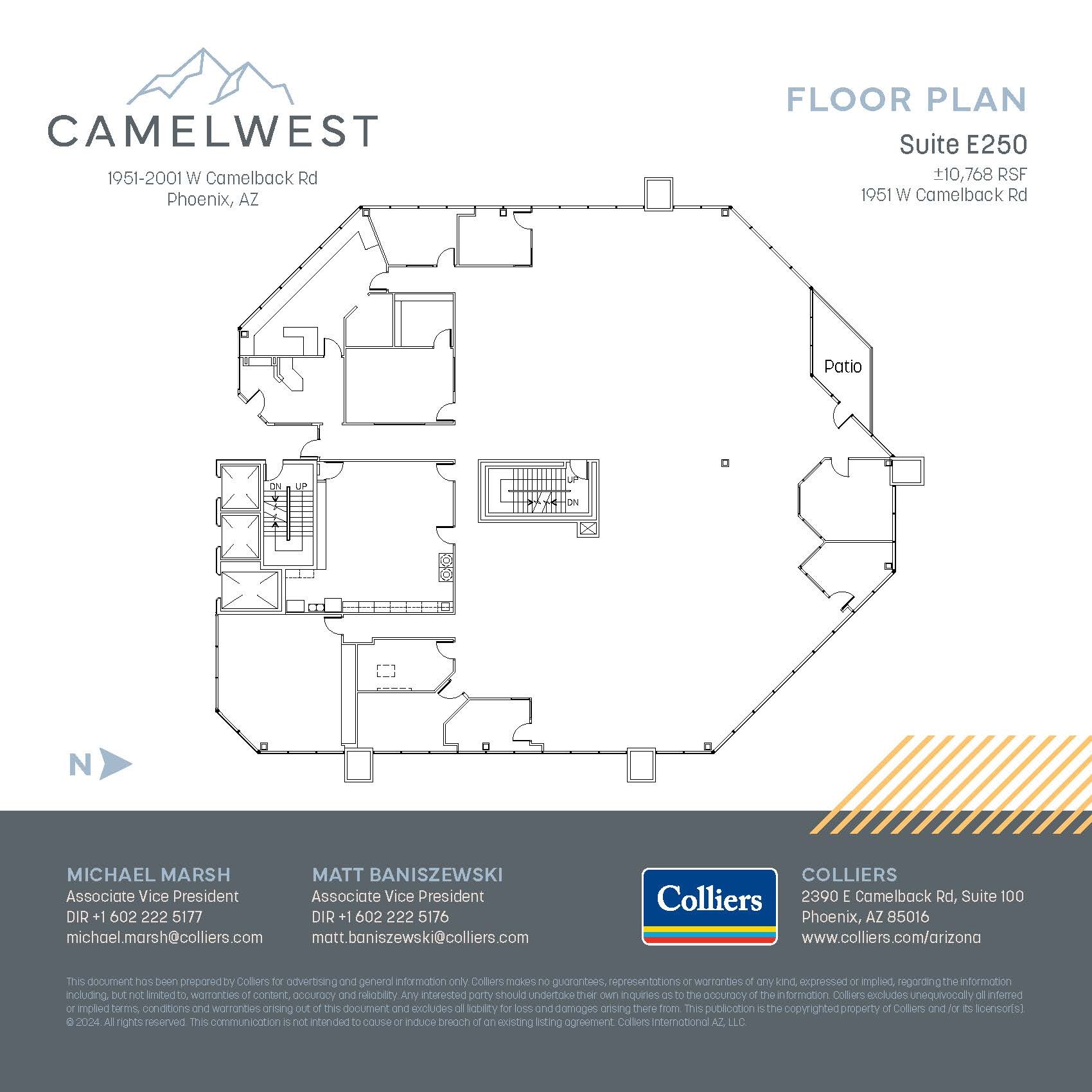 2001 W Camelback Rd, Phoenix, AZ for lease Floor Plan- Image 1 of 1