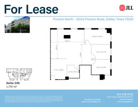 18333 Preston Rd, Dallas, TX for lease Floor Plan- Image 1 of 1