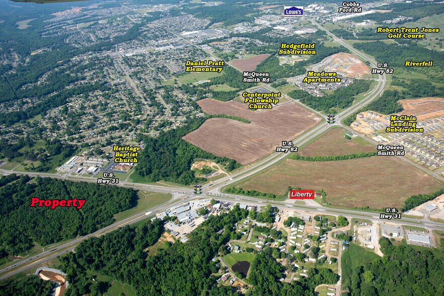 US Highway 31 & 82, Prattville, AL 36067 34.92 Acres