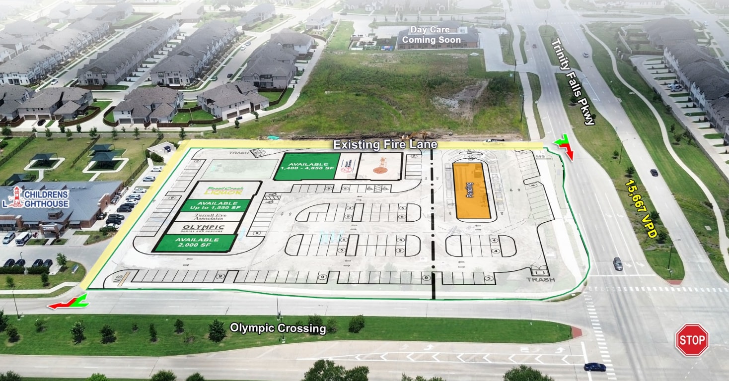 NWQ of Trinity Falls Pkwy & Olympic Crossing, McKinney, TX for lease Building Photo- Image 1 of 12