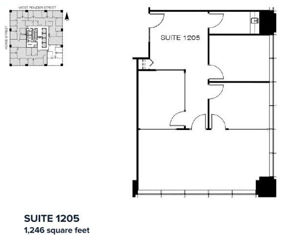 750 W Pender St, Vancouver, BC for lease Floor Plan- Image 1 of 1